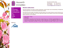 Tablet Screenshot of hauswirth-immobilien.ch